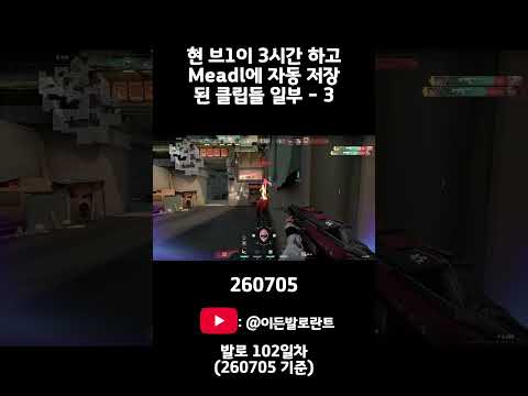 현 브1이 발로 3시간 하고 Meadl에 자동 저장된 클립들 일부 - 3