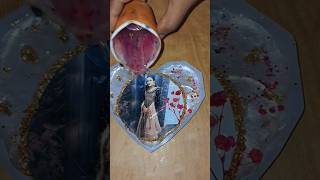 beautiful resin photo frame♥️ 🖼  #diy #resincrafts #diy#youtubeshorts #craft #shorts #shortvideo