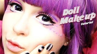 Doll (Lolita / Anime) Makeup Tutorial / Макияж куклы