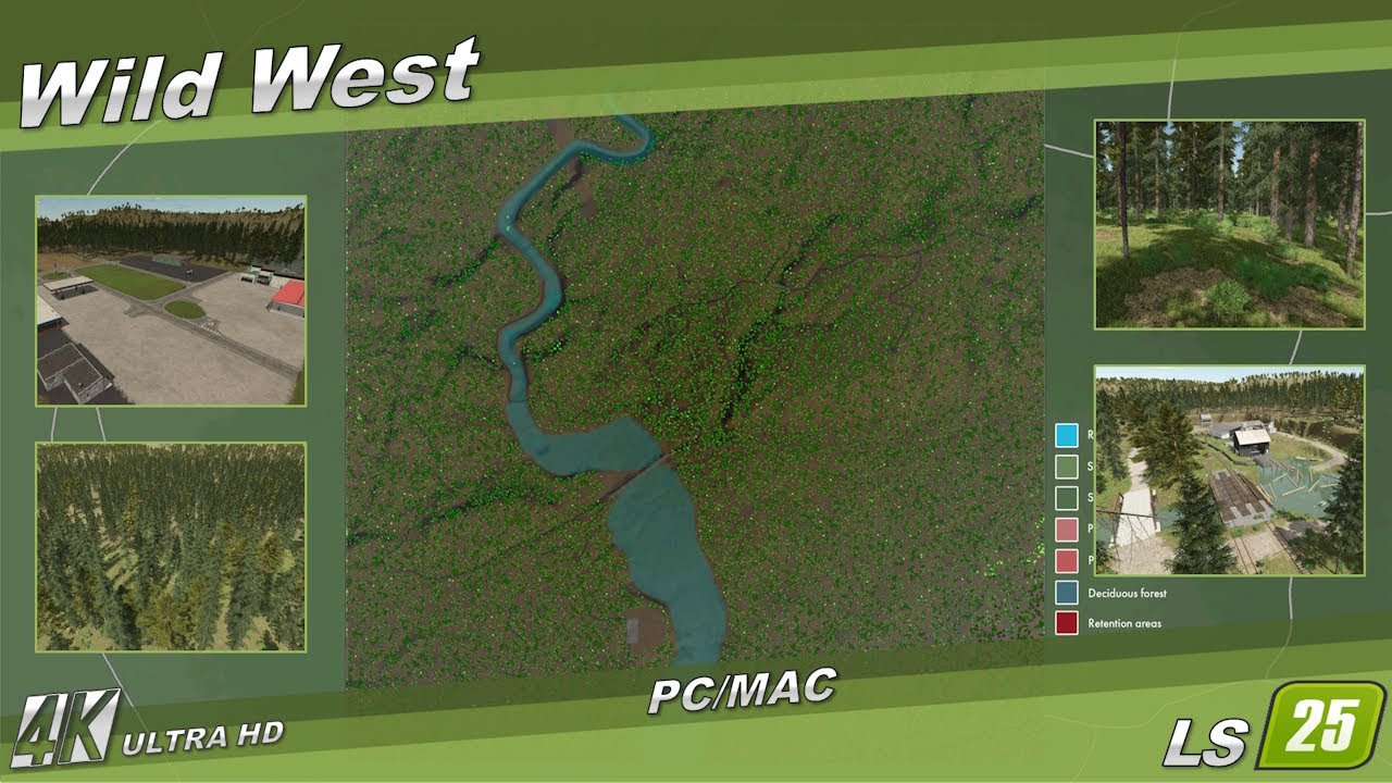 LS25 / FS25 🚜 ext. Karten 🌍 Wild West - 4K - YouTube