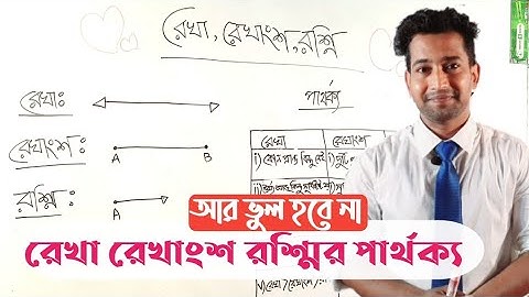 রেখা রেখাংশ রশ্মির পার্থক্য |বিসিএস জ্যামিতি|SM Shohag