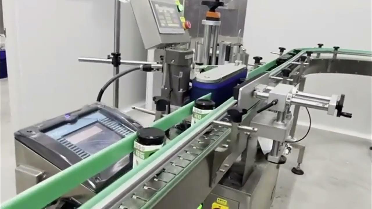 Sauce jars labeling sleeve labels applicator equipment YouTube