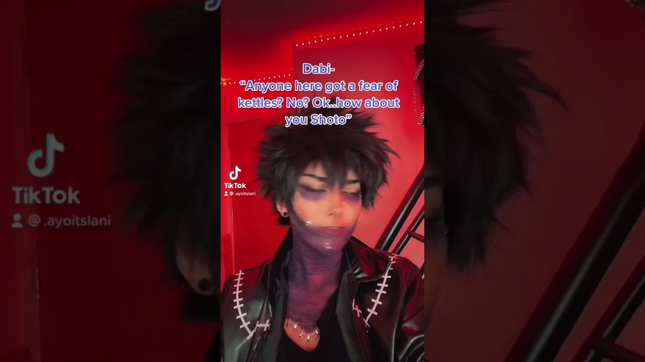 The fear in Dabi’s eyes #dabi #shoto #todoroki #cosplay
