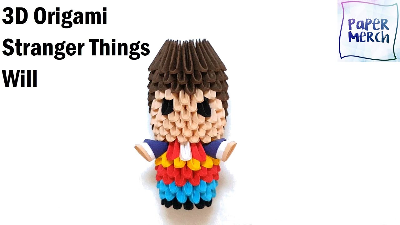 3D Origami Stranger Things Will