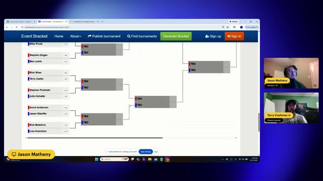 Cribbage Long Match Bracket!  Weekly Cribbage Hand Analysis!