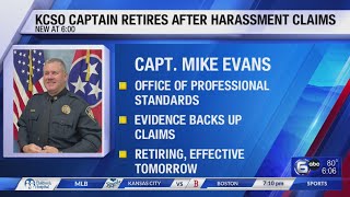 KCSO Captain retires after harassment claims