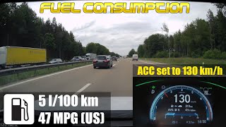 Fuel Consumption at 130 Km/h (ACC) Honda Civic 1.5l Turbo