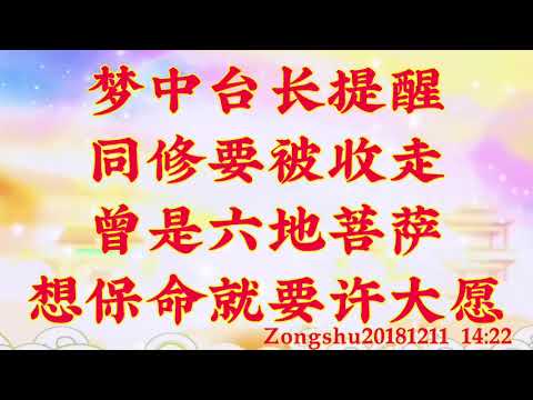 卢台长开示：梦中台长提醒同修要被收走，曾是六地菩萨，想保命就要许大愿Zongshu20181211   14:22