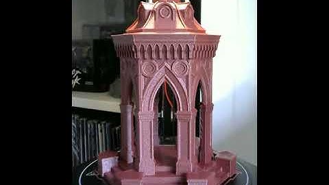 Castle timelapse - µDeltaRework with OctoPrint & Printoid