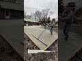 Perfect Concrete Leveling with Screed! #construction #concrete #shorts #tools #satisfying