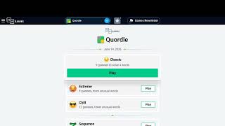 Quordle answer forJune 14, 2026 - Quordle answer today