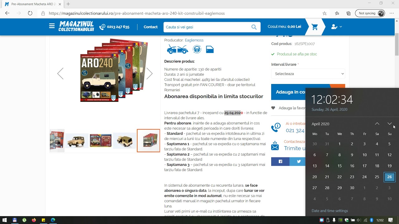 Magazinul Colectionarului: Cum comand un abonament?