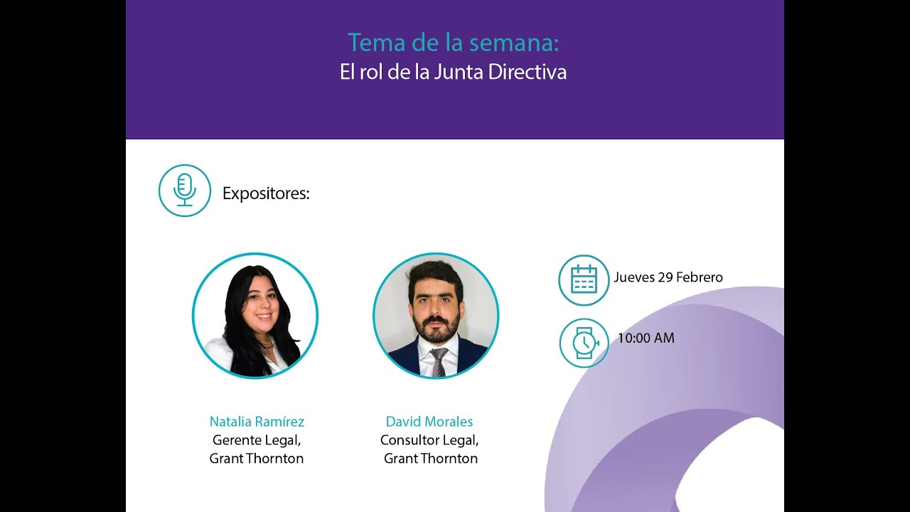 El Rol de la Junta Directiva - YouTube