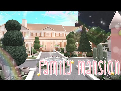 pastel family mansion house tour + layout🏡💗 | Roblox Bloxburg RP with ...