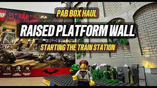 LEGO RAISED PLATFORM WALL & LEGO CITY TRAIN STATION PREP !