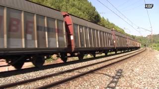 Trens de mercaderies per la S de Castellbisbal [HD]