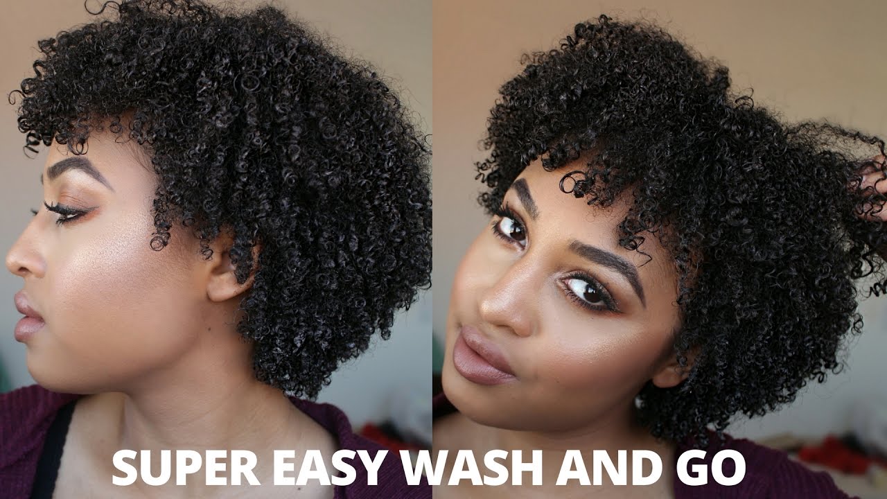 Super Easy Wash And Go Natural Hair Twa Awkward Stage Kaaiit Theg Natural Hair Styles Natural Hair Twa Afro Hair Care [ 720 x 1280 Pixel ]