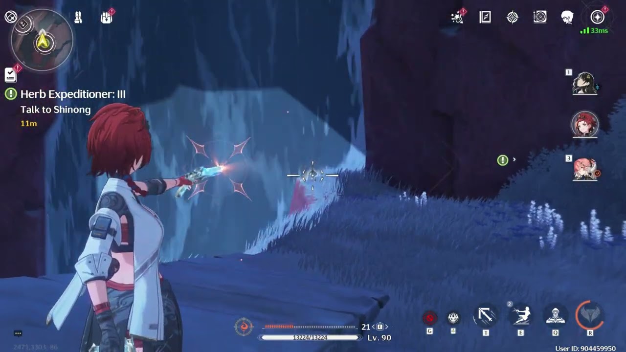 [WuWa] A bell near a launcher in Tianqu Tree area