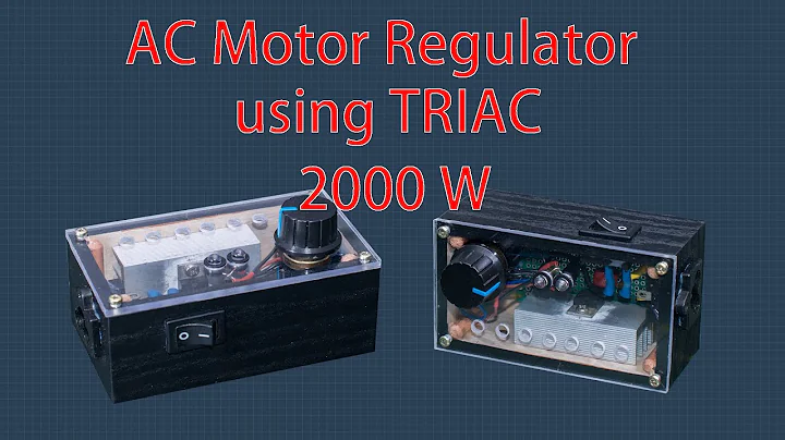 Making AC motor speed regulator using triac | AC motor speed controller