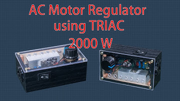 Making AC motor speed regulator using triac | AC motor speed controller
