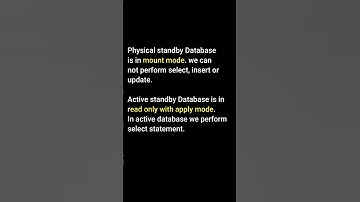 #shorts Difference between Physical and Active standby database. #learnomate technologies