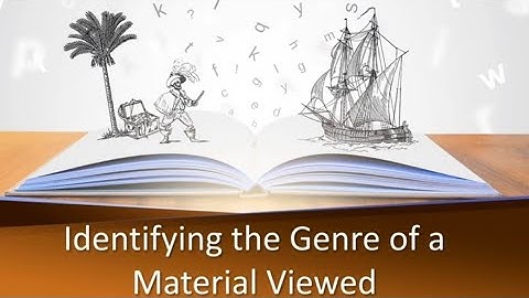 Identifying the Genre of a Material Viewed (English 7)