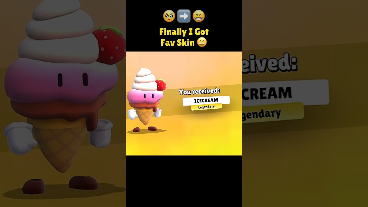 Finally I Got Fav Skin 😄 0000000.1% chances to get ice cream 💀