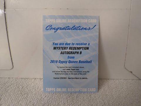 2019 Topps Baseball Card Redemption Fulfillment - Mystery Autograph Time!