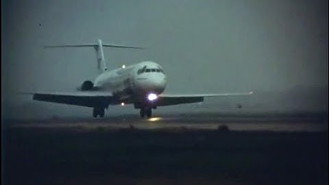 SAS McDonnell Douglas DC-9-41 LN-RLS "Asmund Viking" at Moscow Sheremetyevo Airport, 1985
