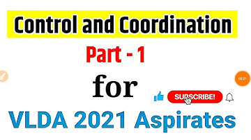 Control and Coordination Biology For VLDD Entrance Exam 2021