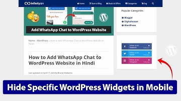 How to Hide Specific WordPress Widgets in Mobile 2020