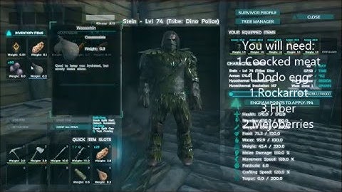 Ark-Survival  How to make dodo-kibble