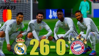 FIFA 23 - MESSI, RONALDO, MBAPPE, NEYMAR, ALL STARS | REAL MADRID 25-0 BAYERN | SEMI-FINAL UCL