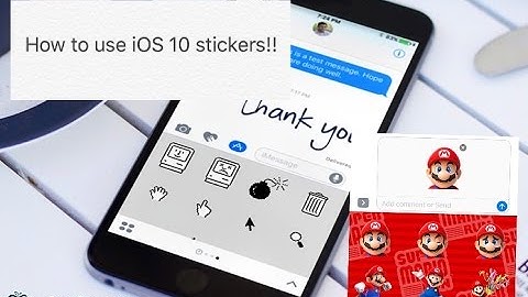 HOW TO USE STICKERS AND SKETCH ON APPLE IOS 10 MESSAGE APP!! | THE SHOWSTOPPER SHOWS