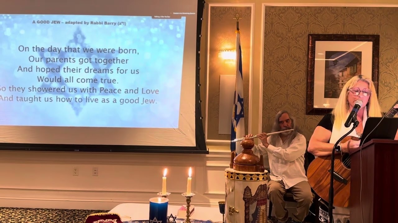 3/21/25-At Rabbi Barry Silver’s Yarzhzeitw/Cantor CarolGarrett&Doug Tessler-Flutew/Barry’s-words 3/7