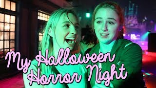 I got attacked by WHAT?? Halloween Horror Nights | Chloe Lukasiak