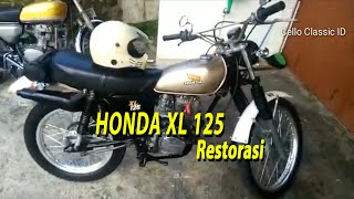 Pecinta Motor Tua Ambyar Lihat Yang Satu Ini || Honda XL 125 Restorasi Ringan