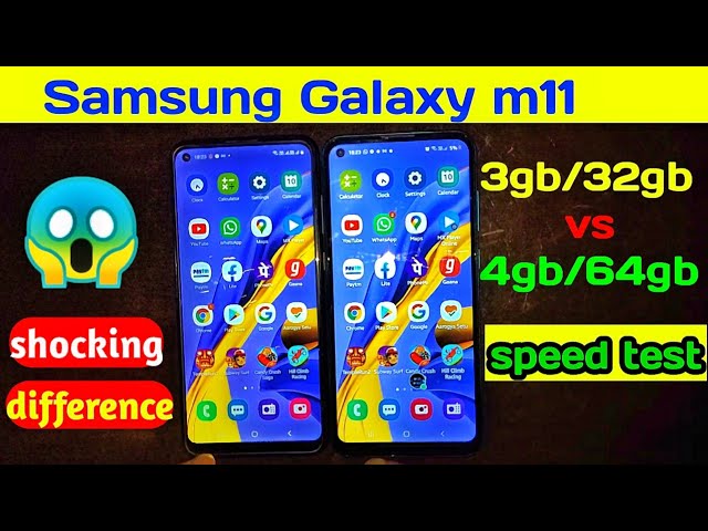 Samsung Galaxy m11 4gb Ram vs Samsung galaxy m11 3gb Ram