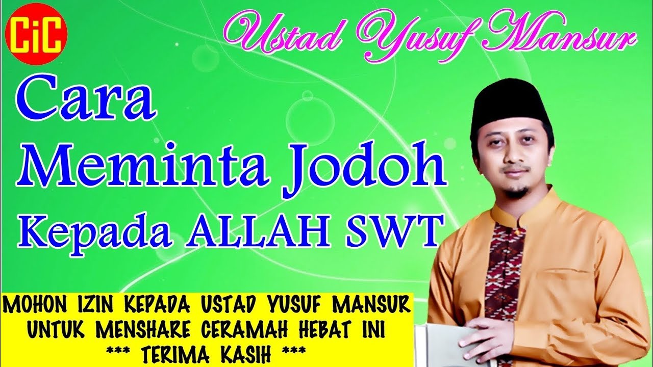 Ceramah Ust Yusuf Mansur Tentang Jodoh Pigura