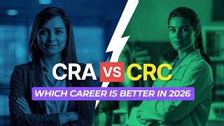 CRC Vs CRA - Which Career is Better in 2026? #clinicalresearch #crc #cra #career #gcp
