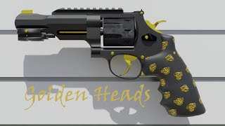 R8 Revolver Golden Heads Condition