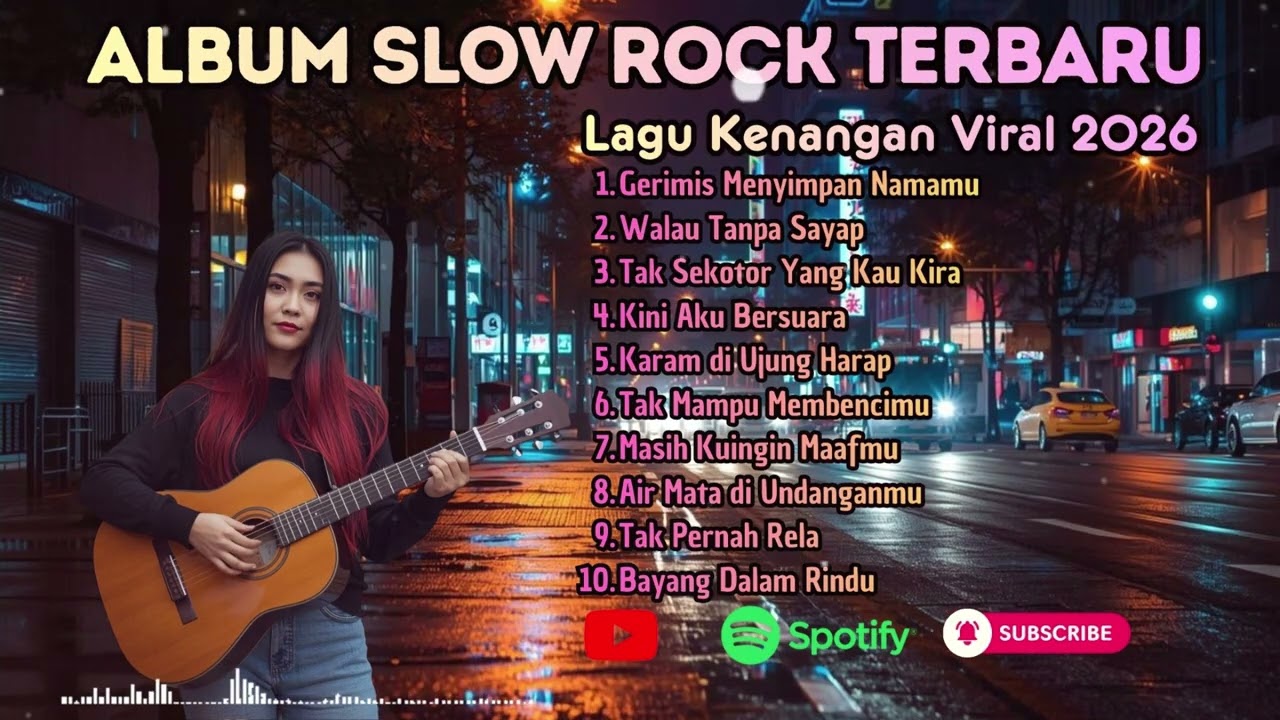 Album Slow Rock Nostalgia Terbaru 2026 - Gerimis Menyimpan Namamu - Lagu Sedih \u0026 Menyentuh Hati