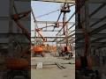 Boom Lift For Fixing Structural Beam Construction