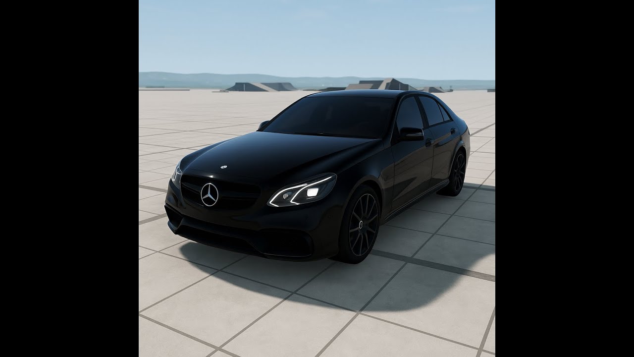 Beamng drive mod Mercedes e63 s 2015 4martic full black (bbmods)
