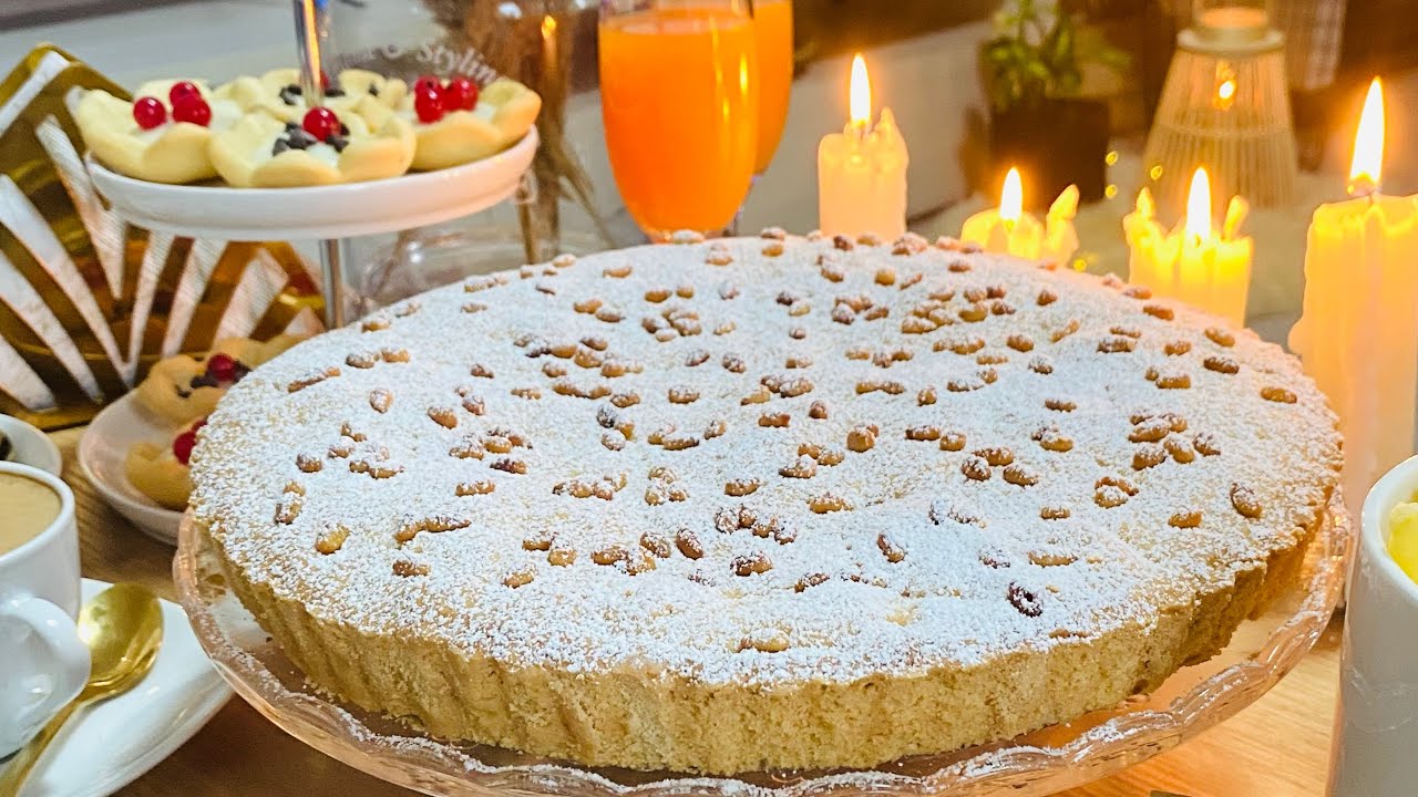 الكيك الايطالي الشهير بمكونات اقتصادية عالاخّر و بطريقة ساهلة حتّى للمبتدئينtorta della nonna 👵🏻