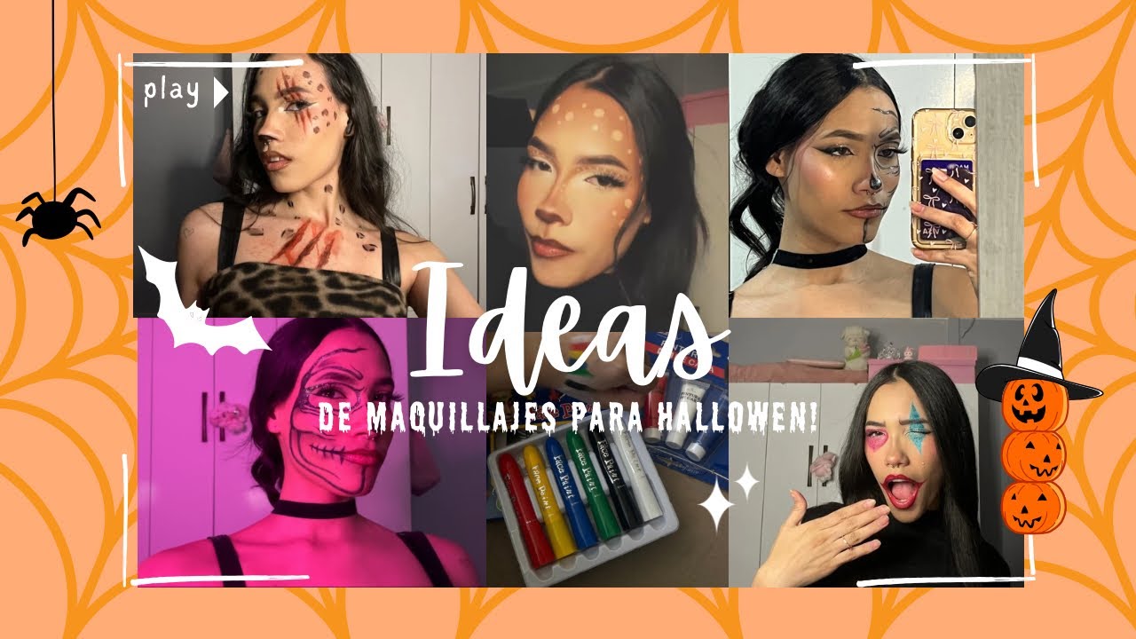 ⋆𐙚.🎃𖦹⋆ ̊ Ideas de maquillaje para hallowen 𖦹 🎃.𐙚  ̊.⋆