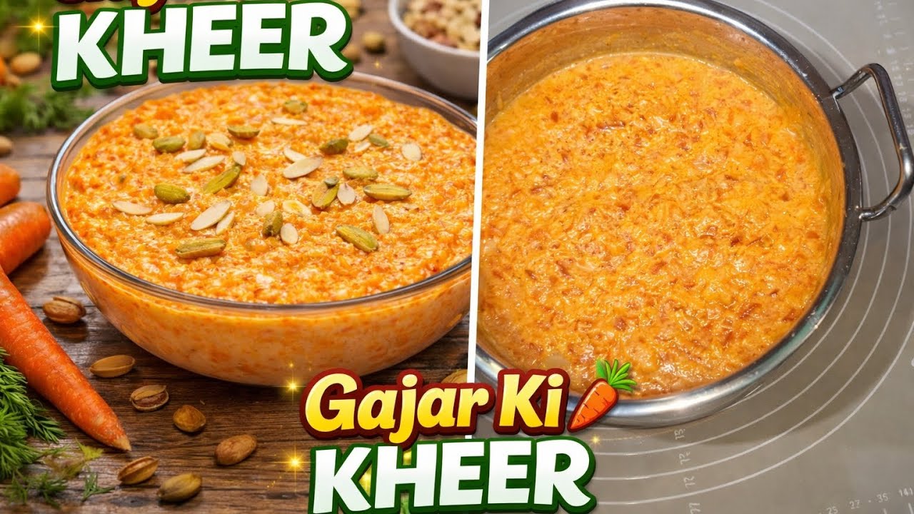 झटपट बनने वाली गाजर 🥕की खीर#मेहमानों के लिए स्पेशलDesert😋