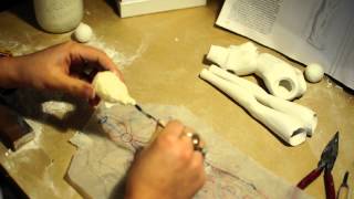 ***BJD sculpting Vlog part 13*** Leg problems...