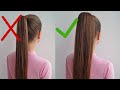 How to high ponytail for beginners two ways