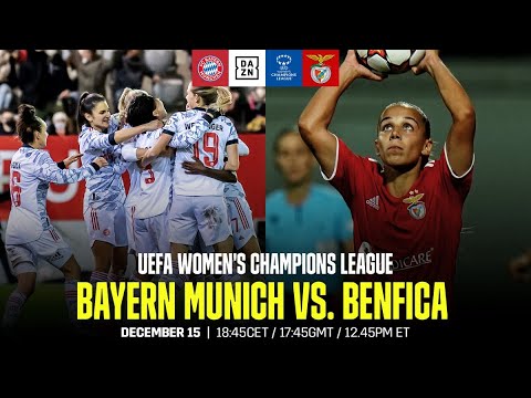 BAYERN MUNICH VS. BENFICA | UEFA WOMEN’S CHAMPIONS LEAGUE MATCHDAY 6 LIVESTREAM